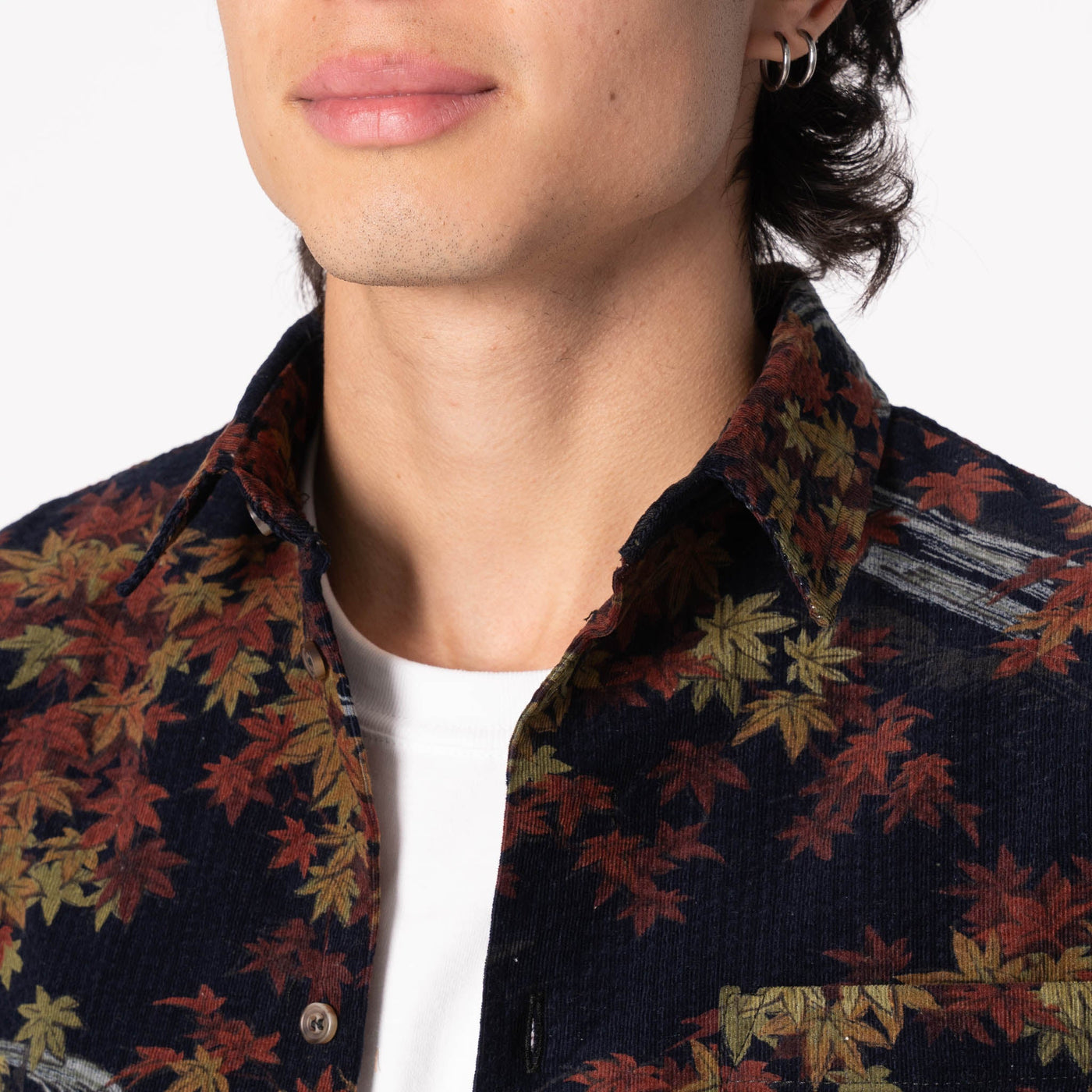 True Shirt in Navy Printed Autumn