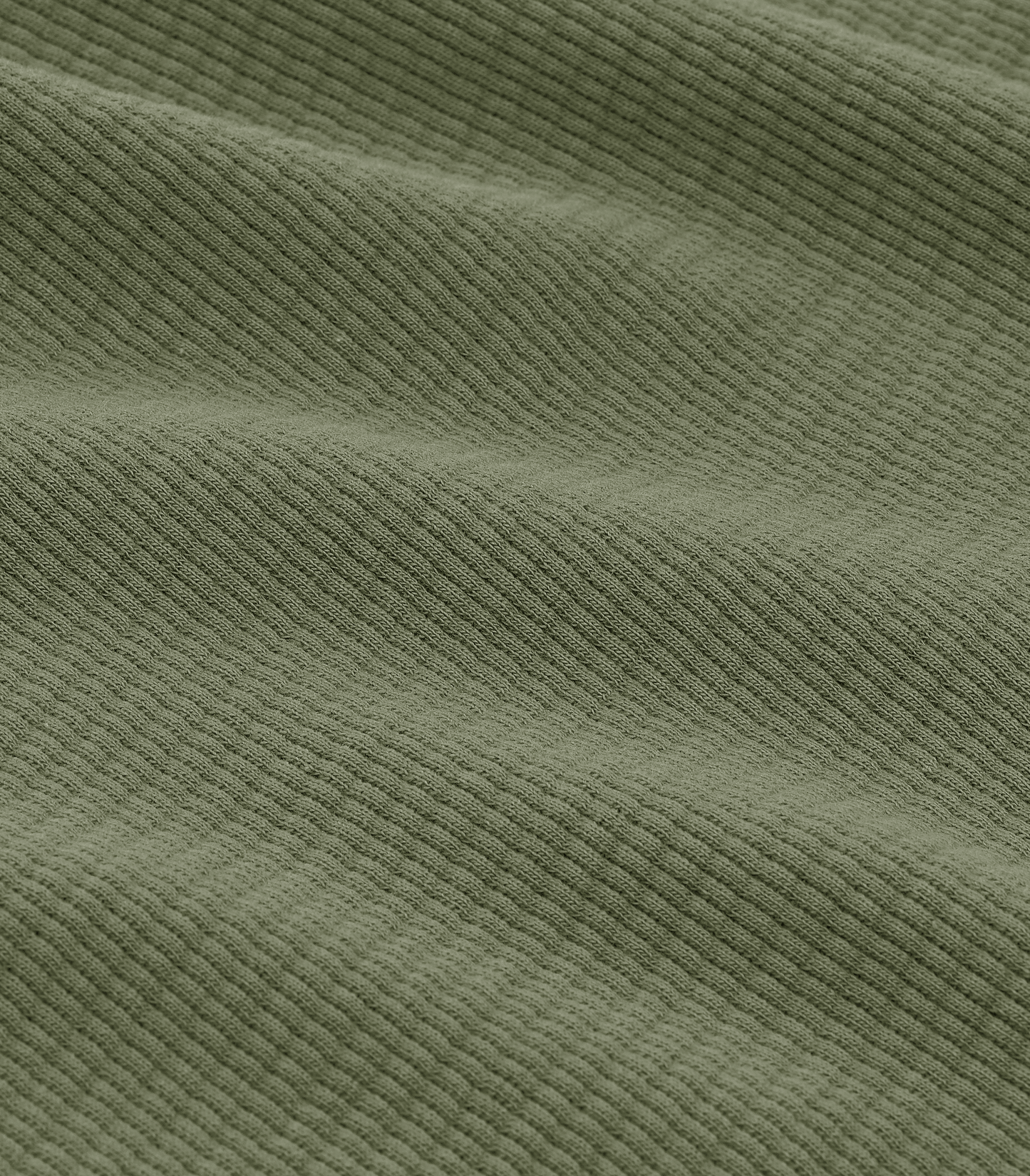 Box Knit T-Shirt in Olive