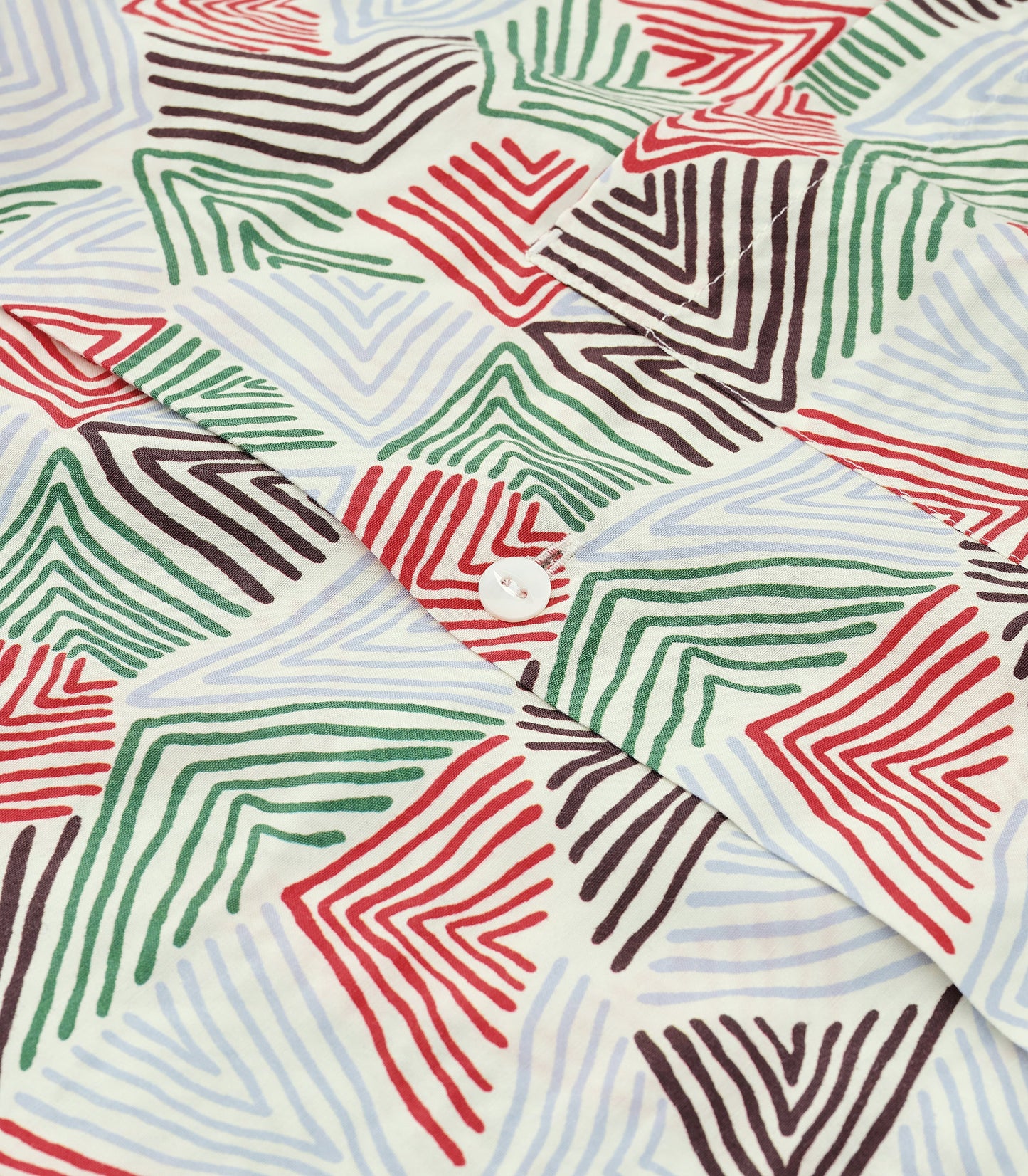 Doodle Rayon & Cotton Shirt in Bone