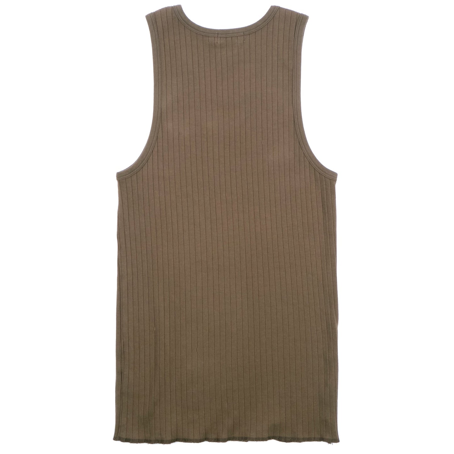 Ribbed Tank in Olive