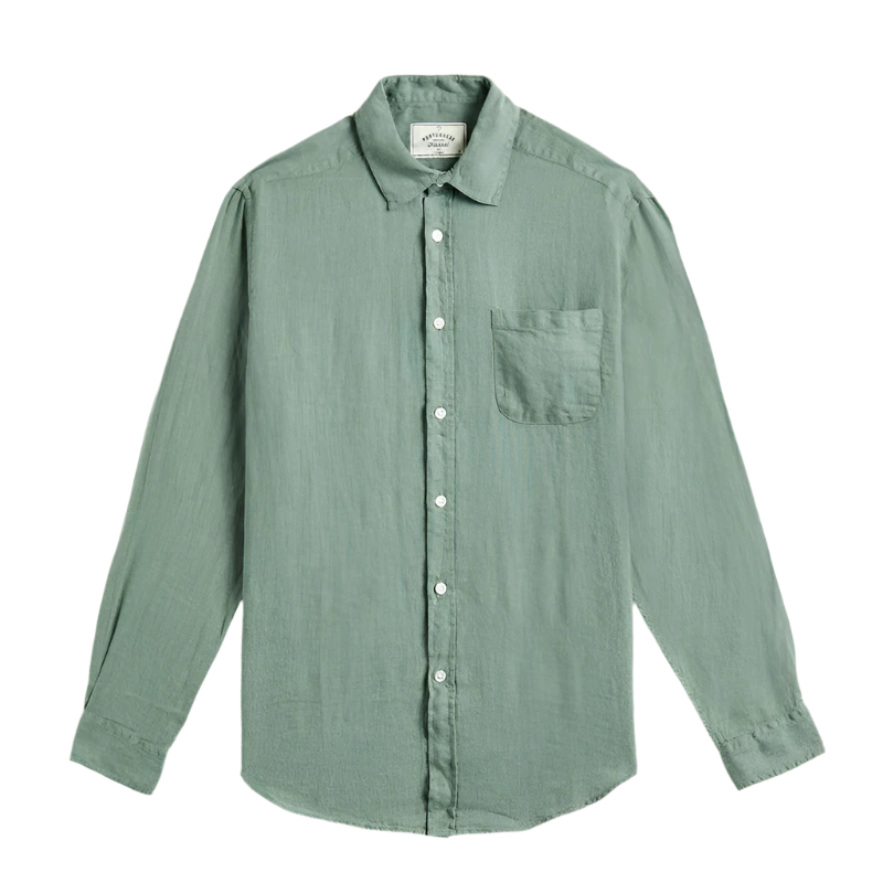 Linen in Dry Green