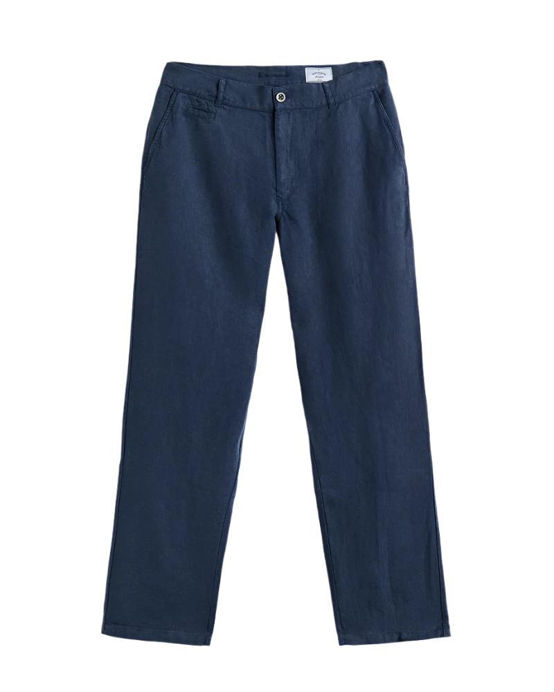 Linen Trousers in Navy