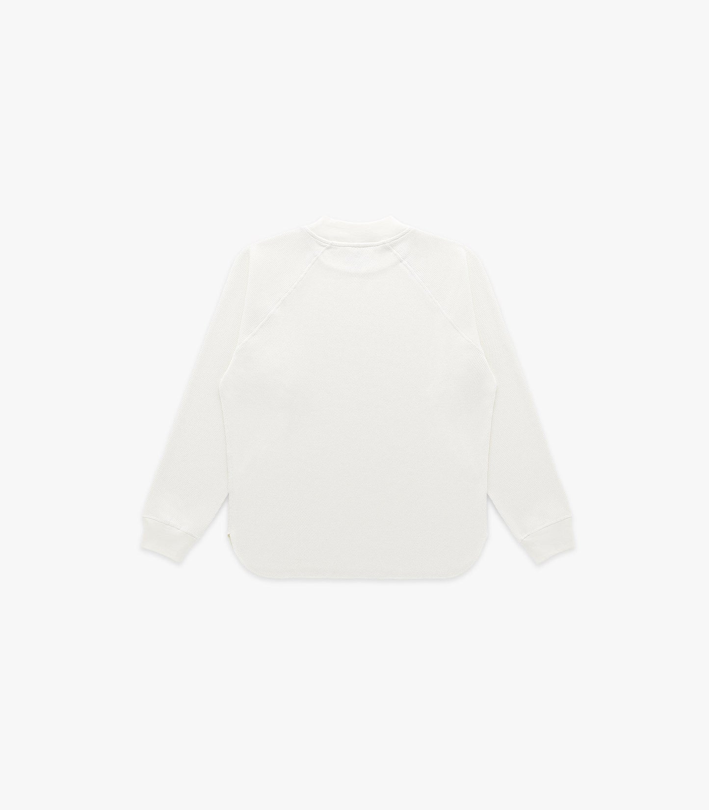 Raglan Mock Neck Thermal in Milk
