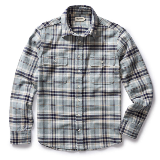 The Ledge Shirt in Faded Blue Plaid