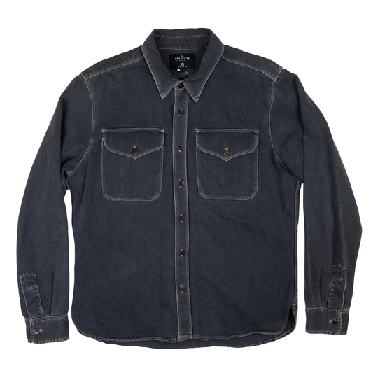 #PH-P1020L Freenote Cloth Utility Shirt in Charcoal, Size Large