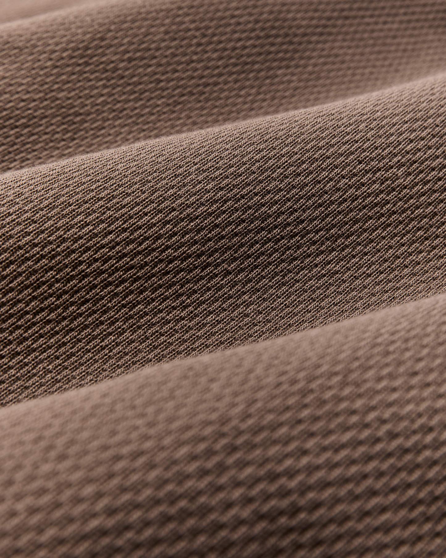 Waffle Knit Henley in Brown