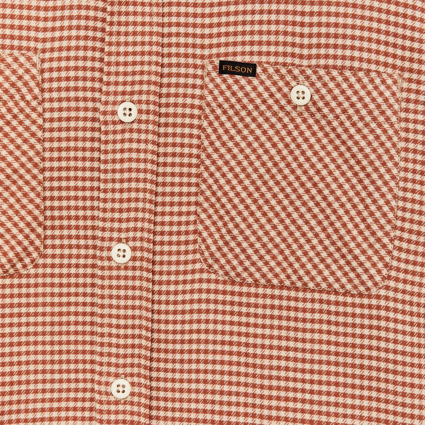 The Rangeland Flannel Shirt in Salmon & Oat Houndstooth
