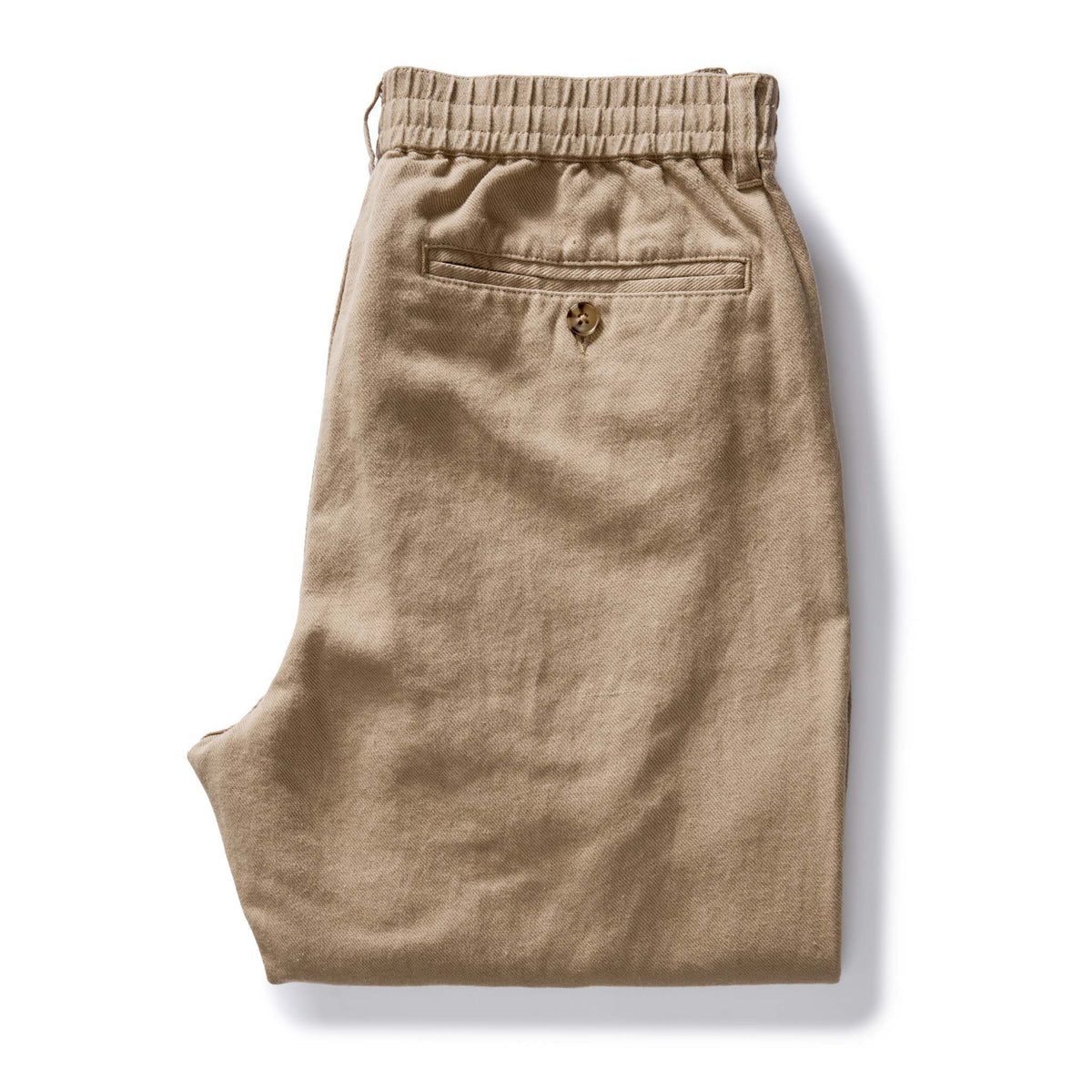 The Carmel Pant in Heather Khaki Cotton Linen