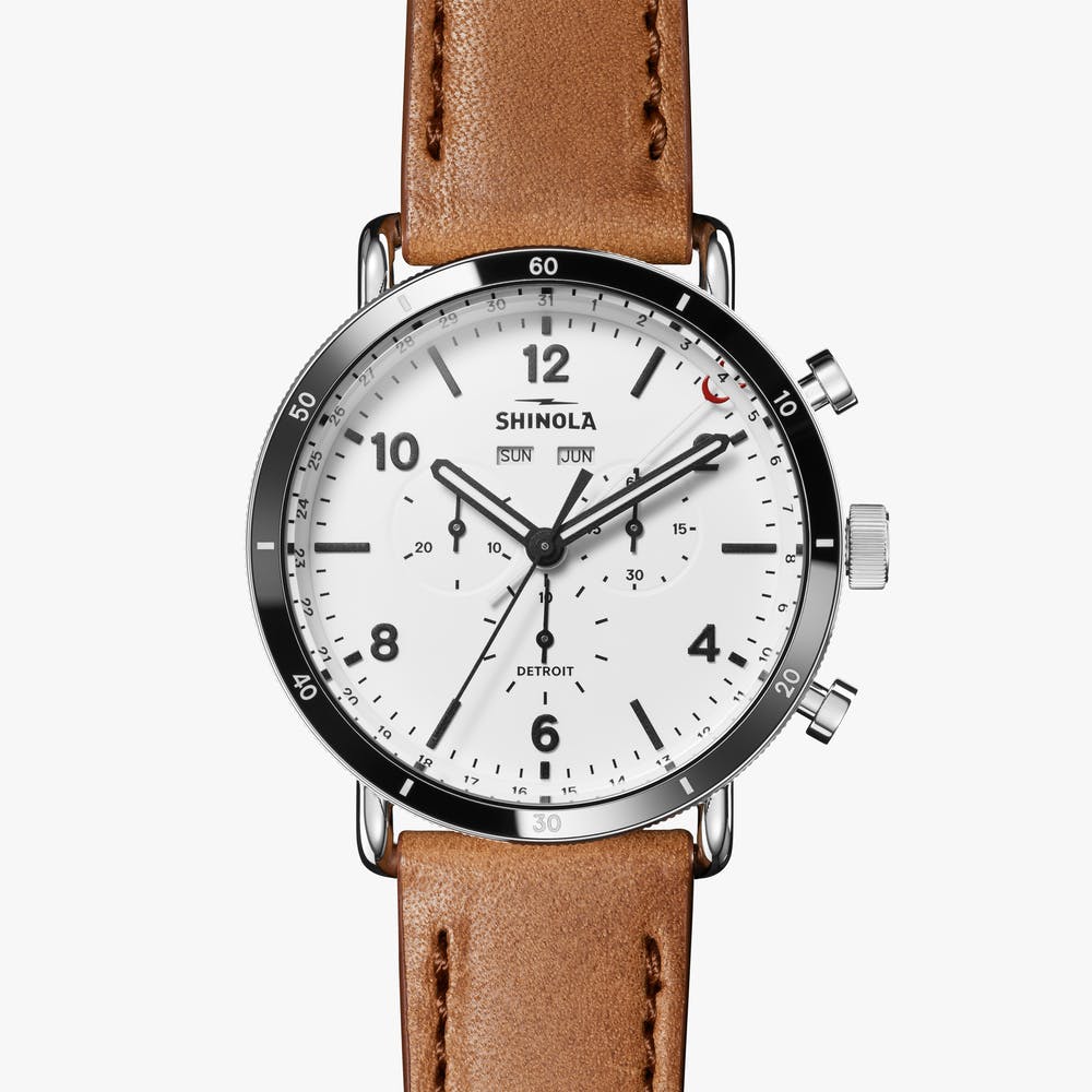 The Canfield Sport 45mm in White – Porterhouse Clothing Supply