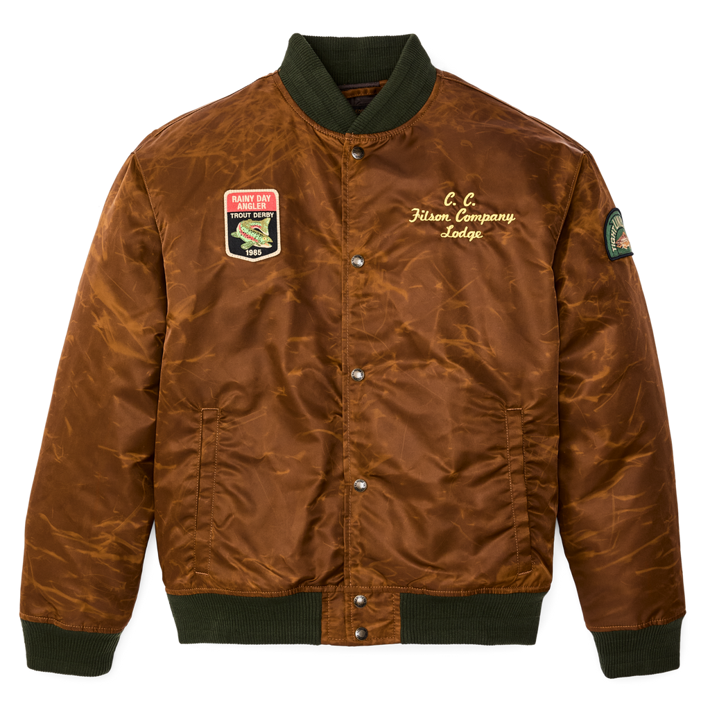 Embroidered Montlake Jacket in Whiskey