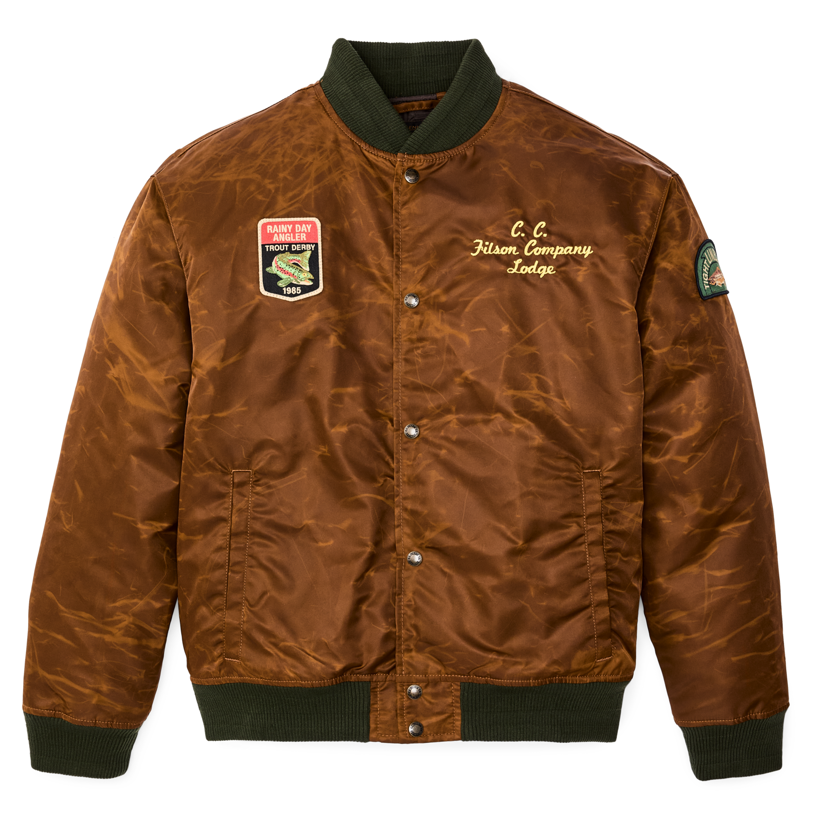 Embroidered Montlake Jacket in Whiskey