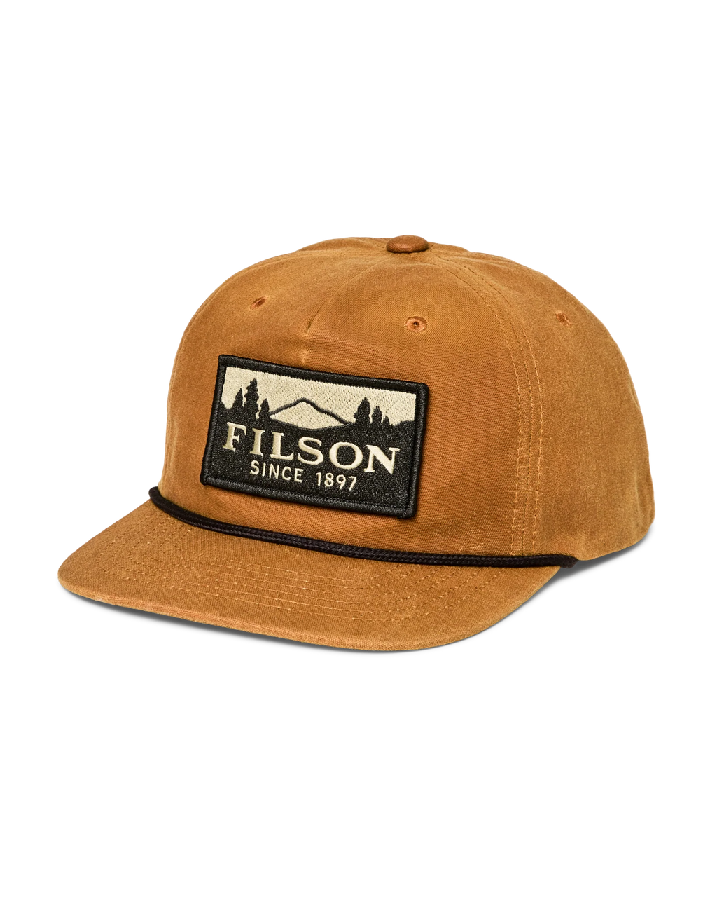Waxed Trucker Cap in Gold Brown