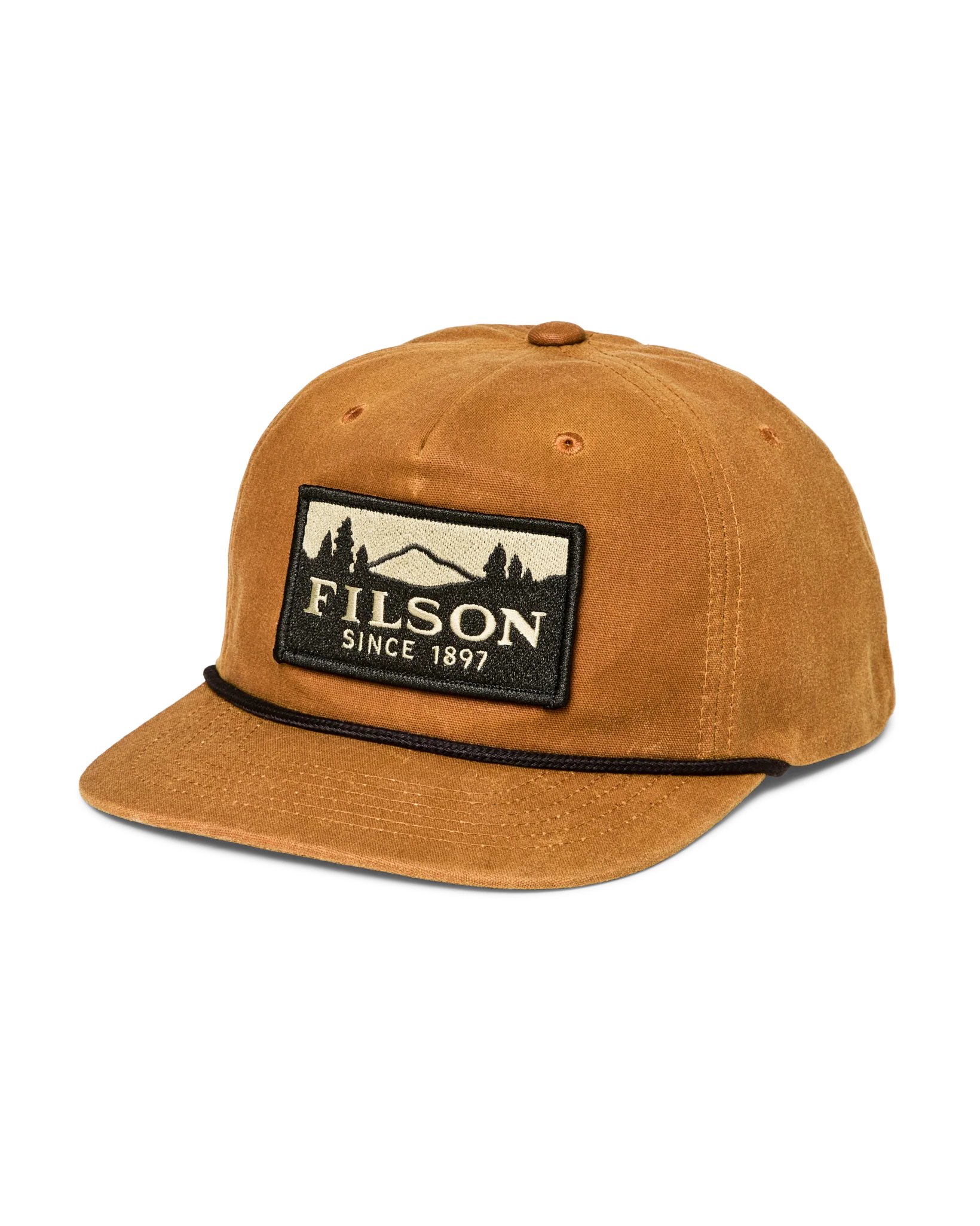 Waxed Trucker Cap in Gold Brown