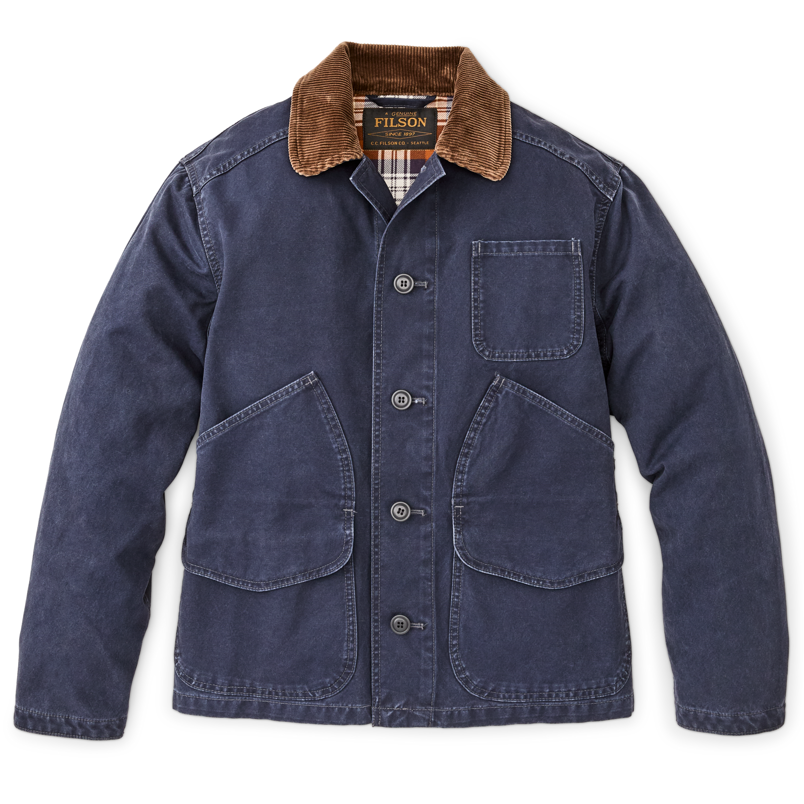 Canvas Outfitter Jacket in Blue Mussel