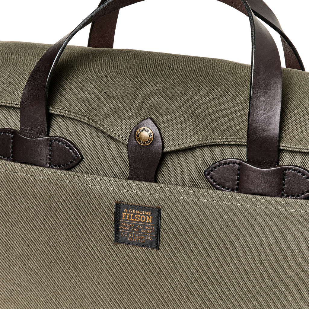 Original Briefcase in Otter Green Rugged Twill