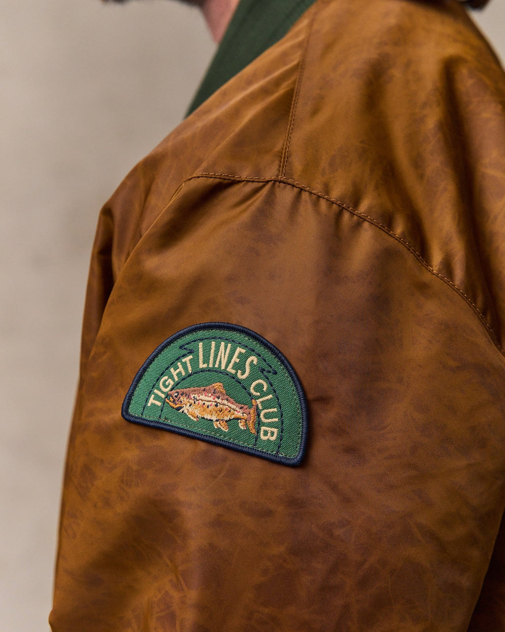 Embroidered Montlake Jacket in Whiskey