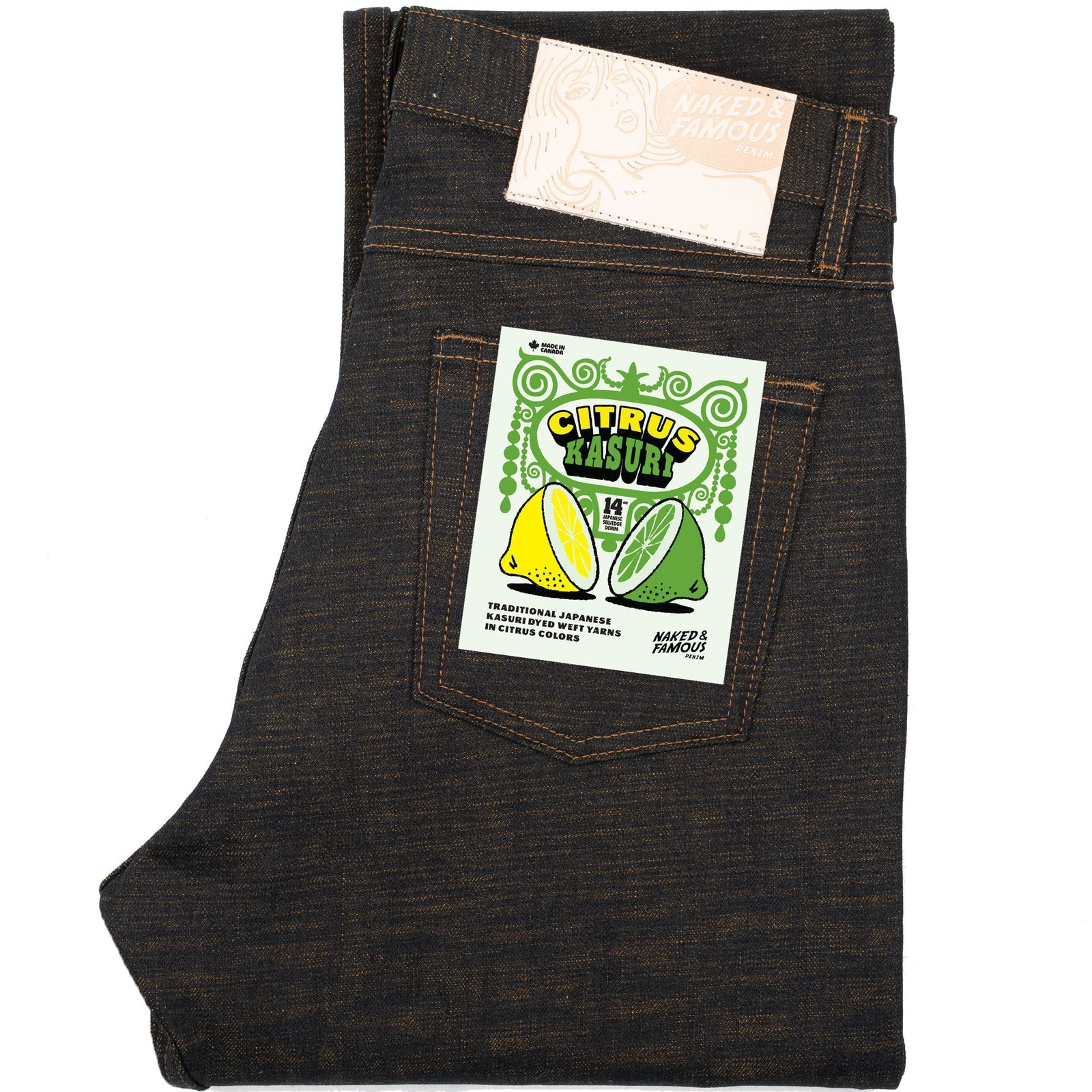 #PH-P3135533 Naked and Famous Denim Super Guy in Citrus Kasuri