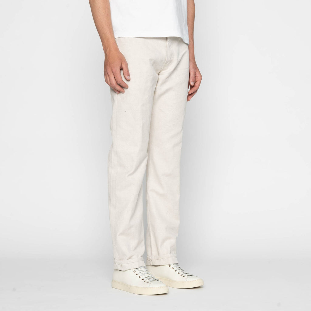 True Guy in Tabi Selvedge in Off White