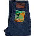 Pleated Trouser in Vertical Slub Denim