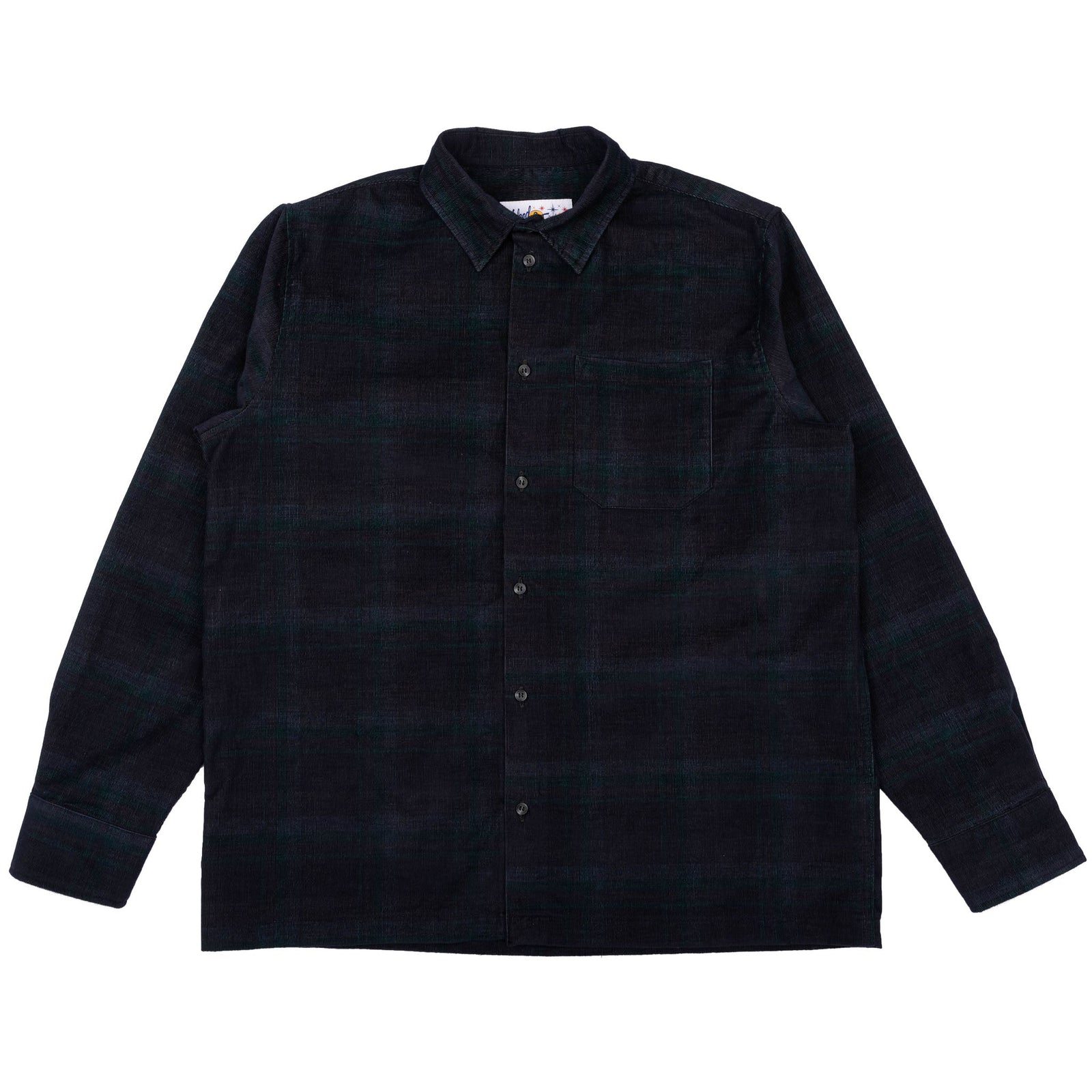 True Shirt in Navy Green Corduroy