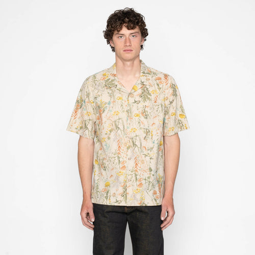 Aloha Shirt in Natural Flowers Painting