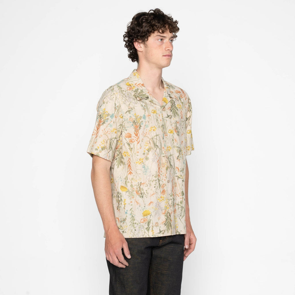 Aloha Shirt in Natural Flowers Painting