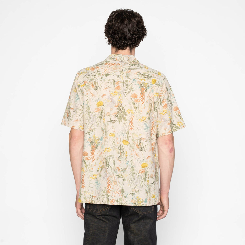 Aloha Shirt in Natural Flowers Painting