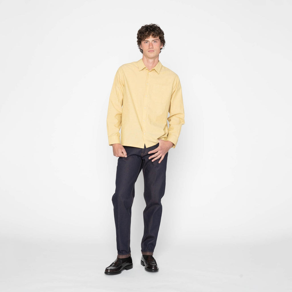 True Shirt in Yellow Selvedge Chambray