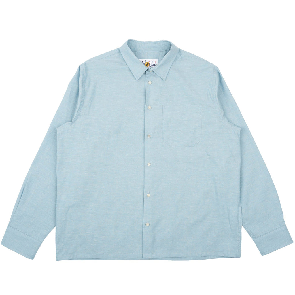 True Shirt in Pale Blue Selvedge Chambray