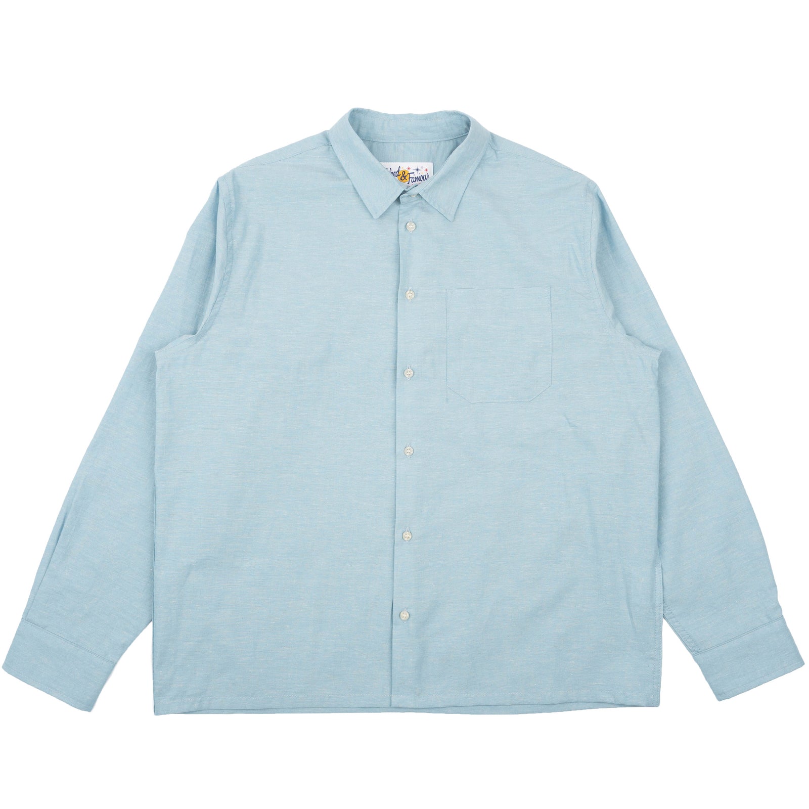 True Shirt in Pale Blue Selvedge Chambray