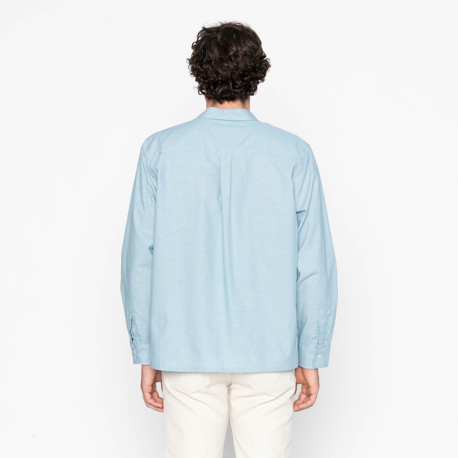 True Shirt in Pale Blue Selvedge Chambray