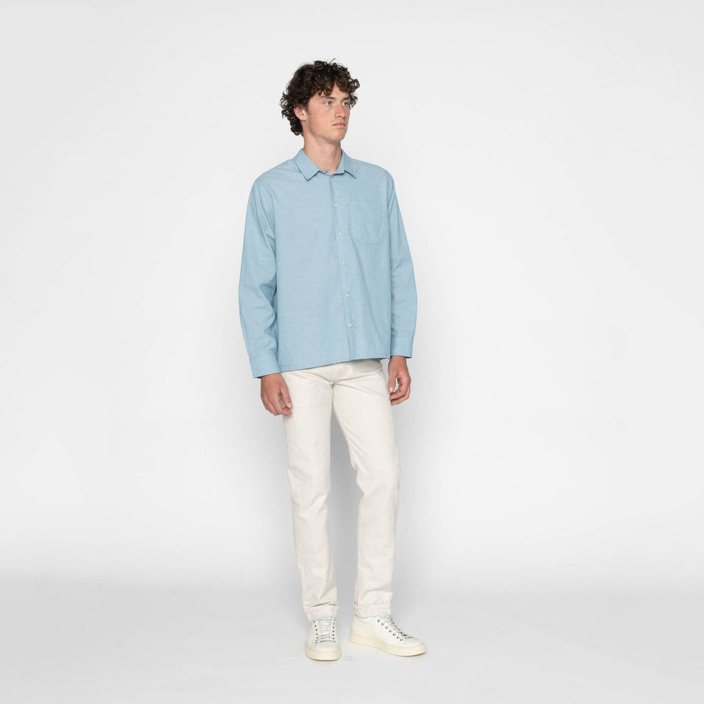 True Shirt in Pale Blue Selvedge Chambray
