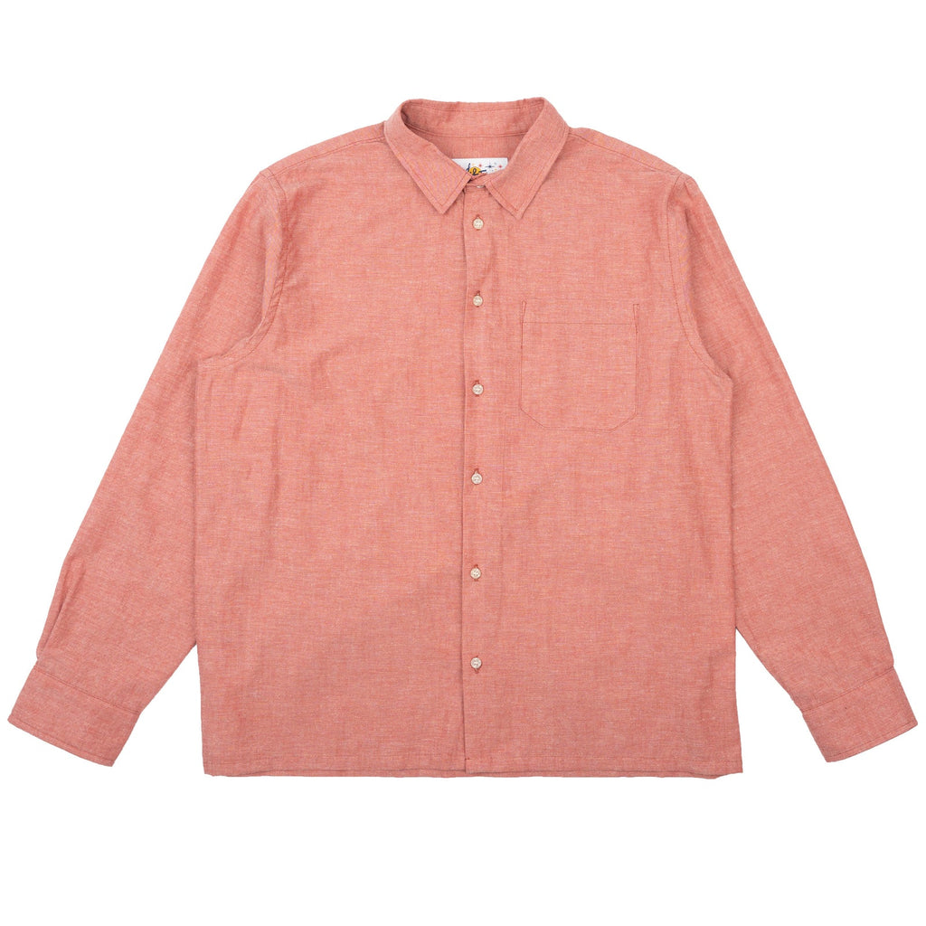 True Shirt in Red Selvedge Chambray