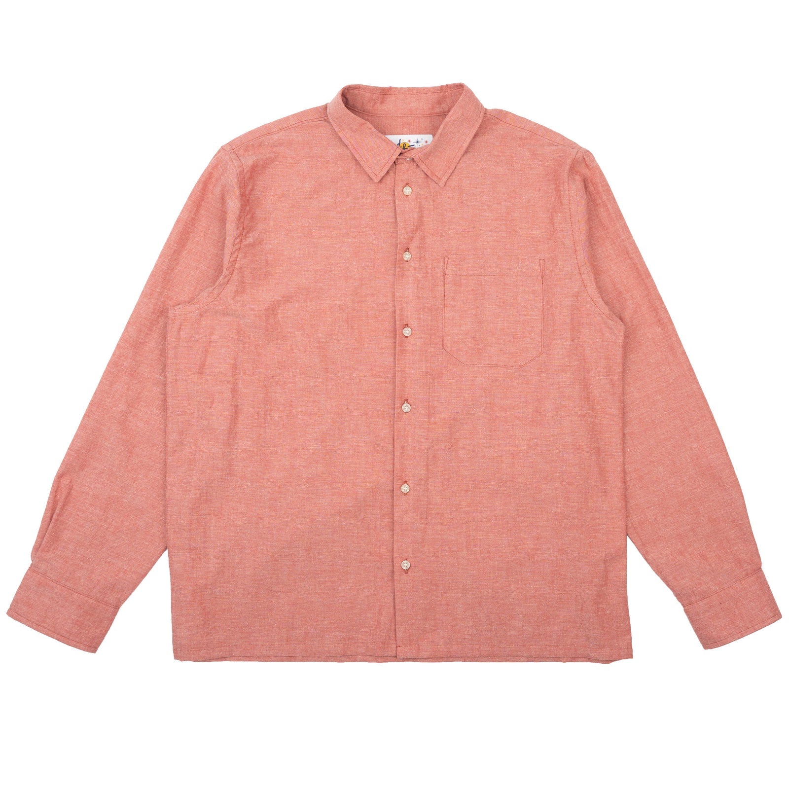 True Shirt in Red Selvedge Chambray