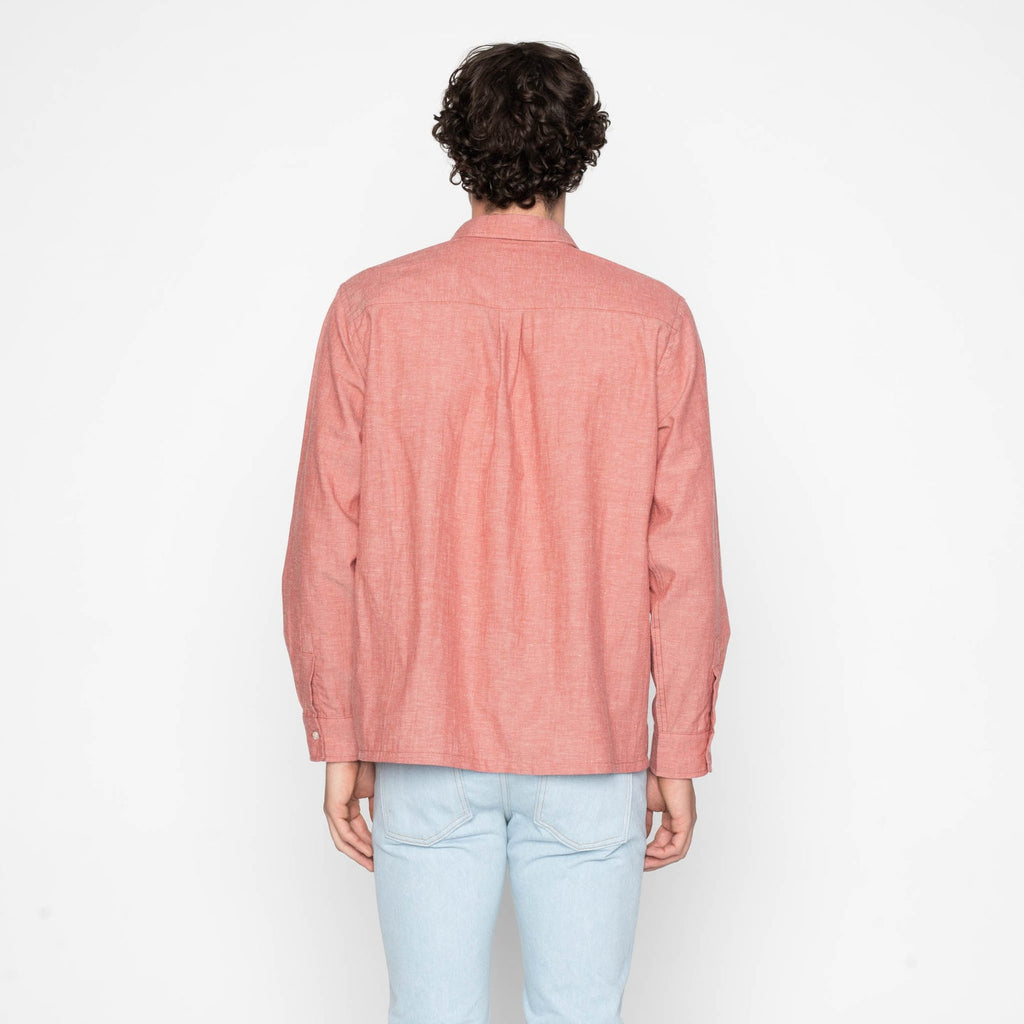 True Shirt in Red Selvedge Chambray