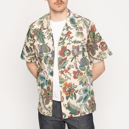 Aloha Shirt in Vintage Pique Ecru