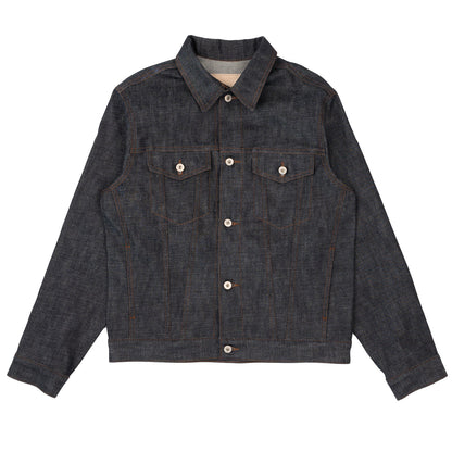 Denim Jacket in Love & Peace Selvedge