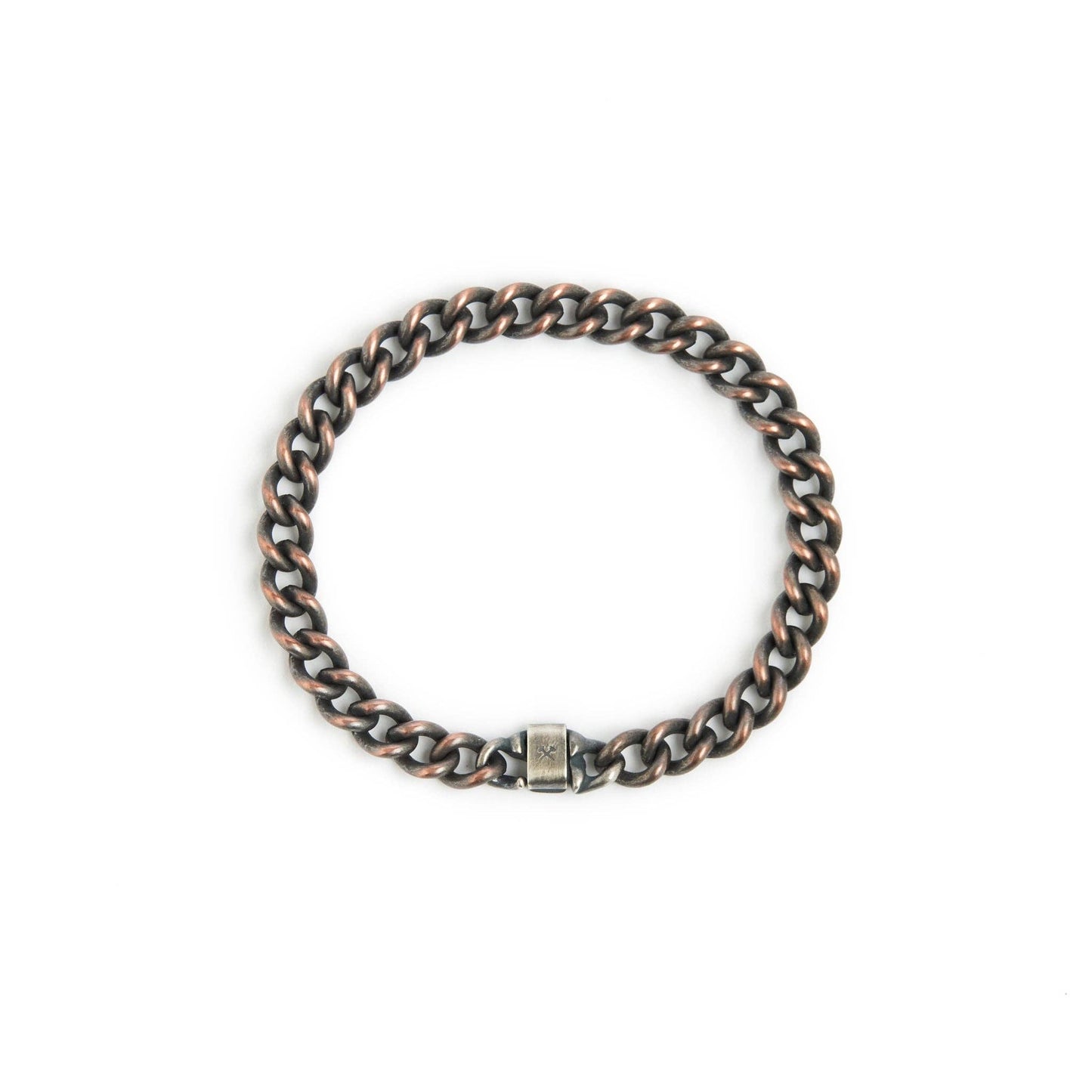 Classic Chain Bracelet in Work Patina Brass