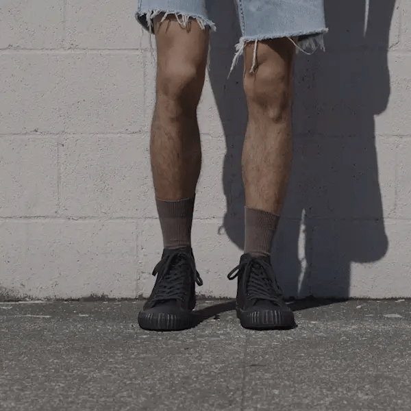 1993 Center High-Top in Black Canvas