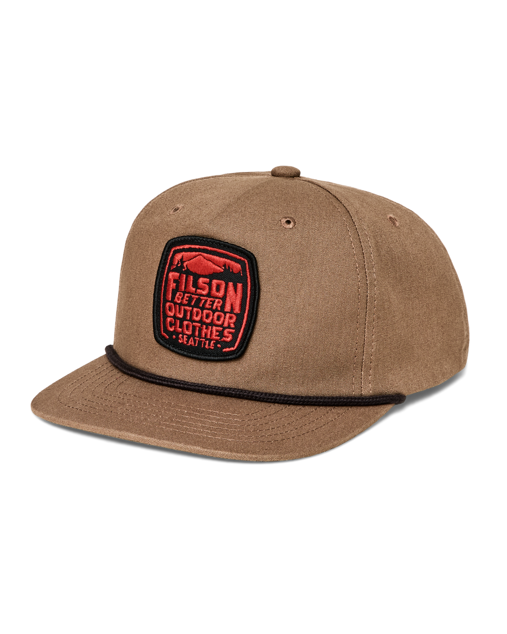 Trucker Cap in Light Brown Filson Patch