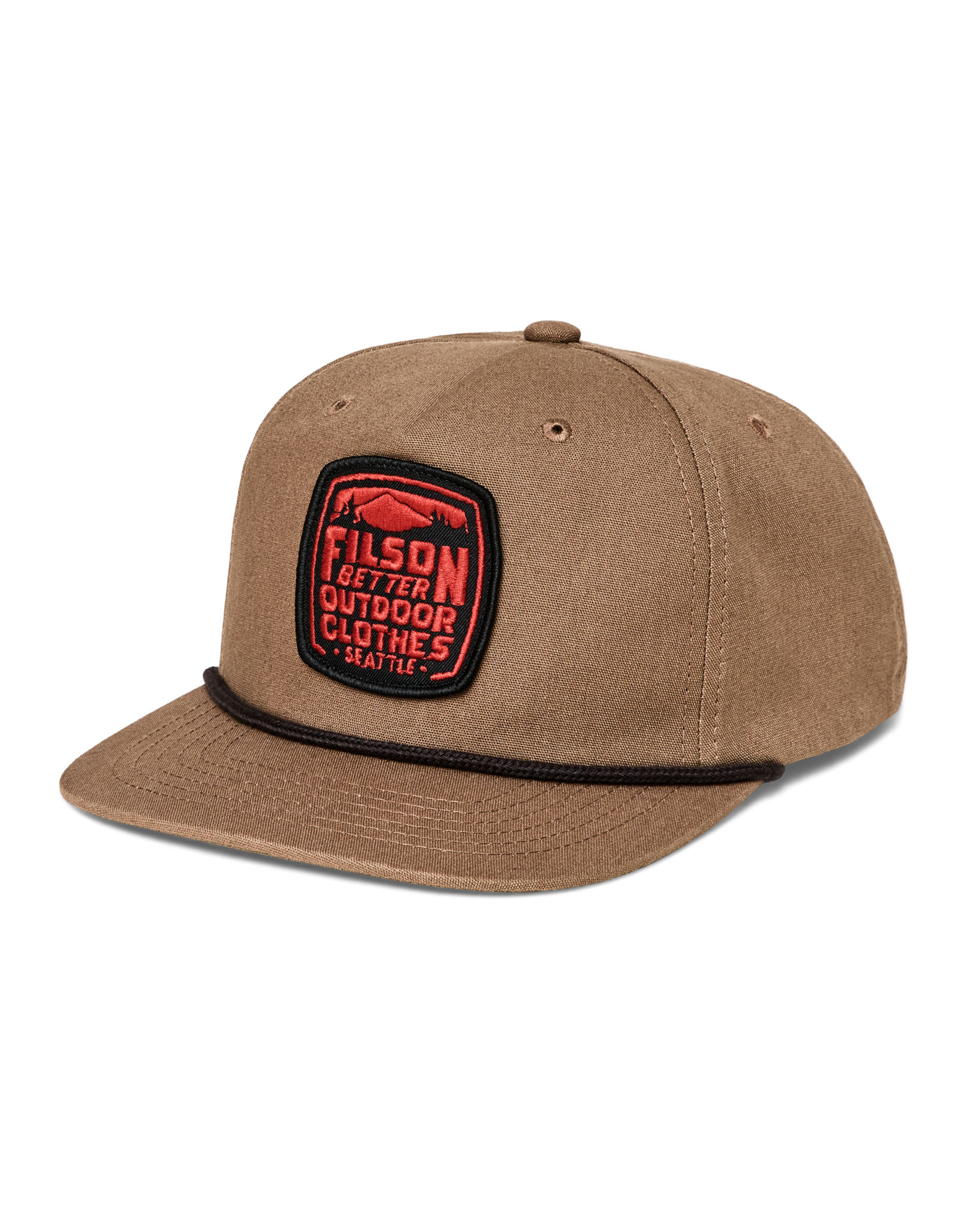 Trucker Cap in Light Brown Filson Patch