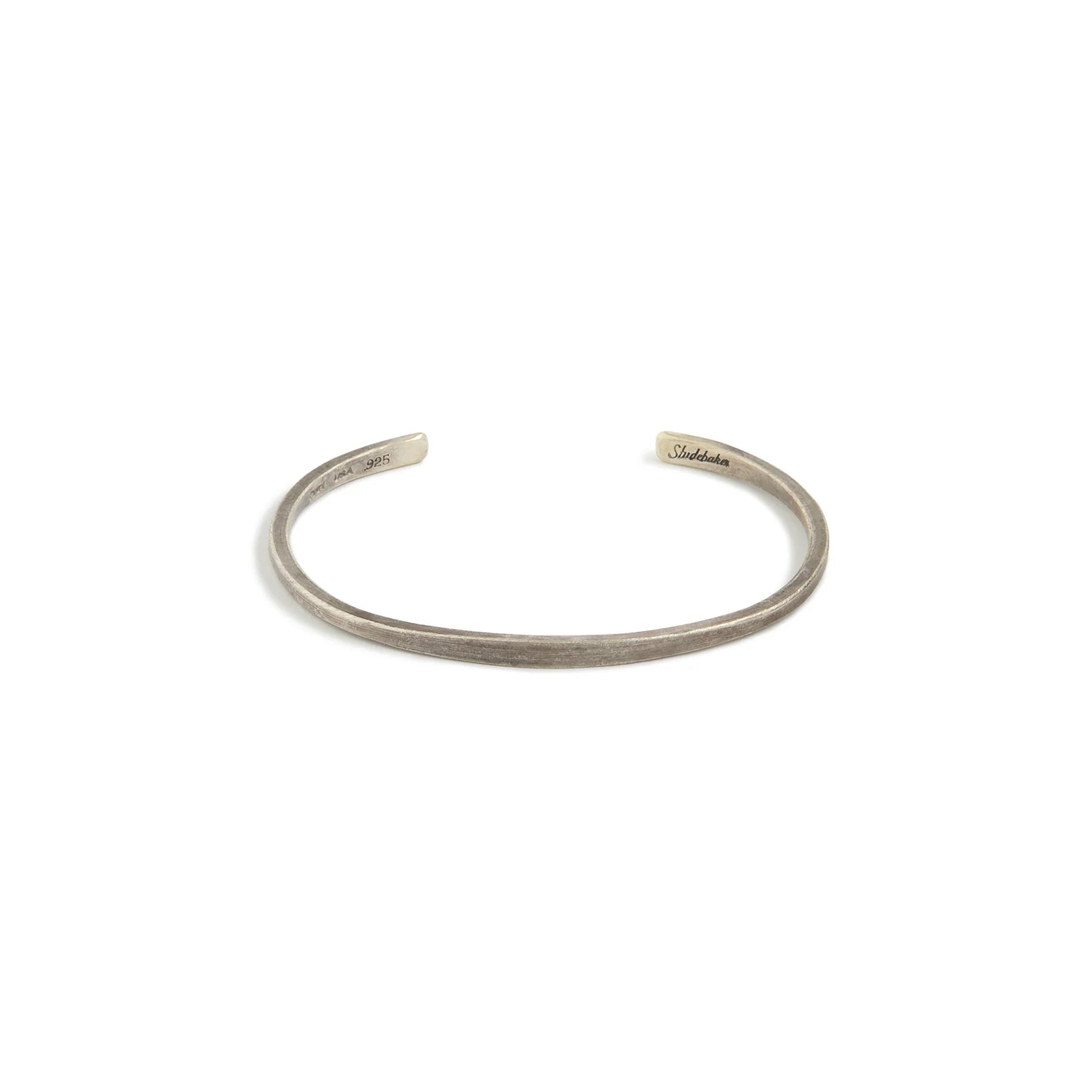 Workshop Cuff in Work Patina Sterling Silver