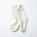 Double Face Crew Socks in Ivory