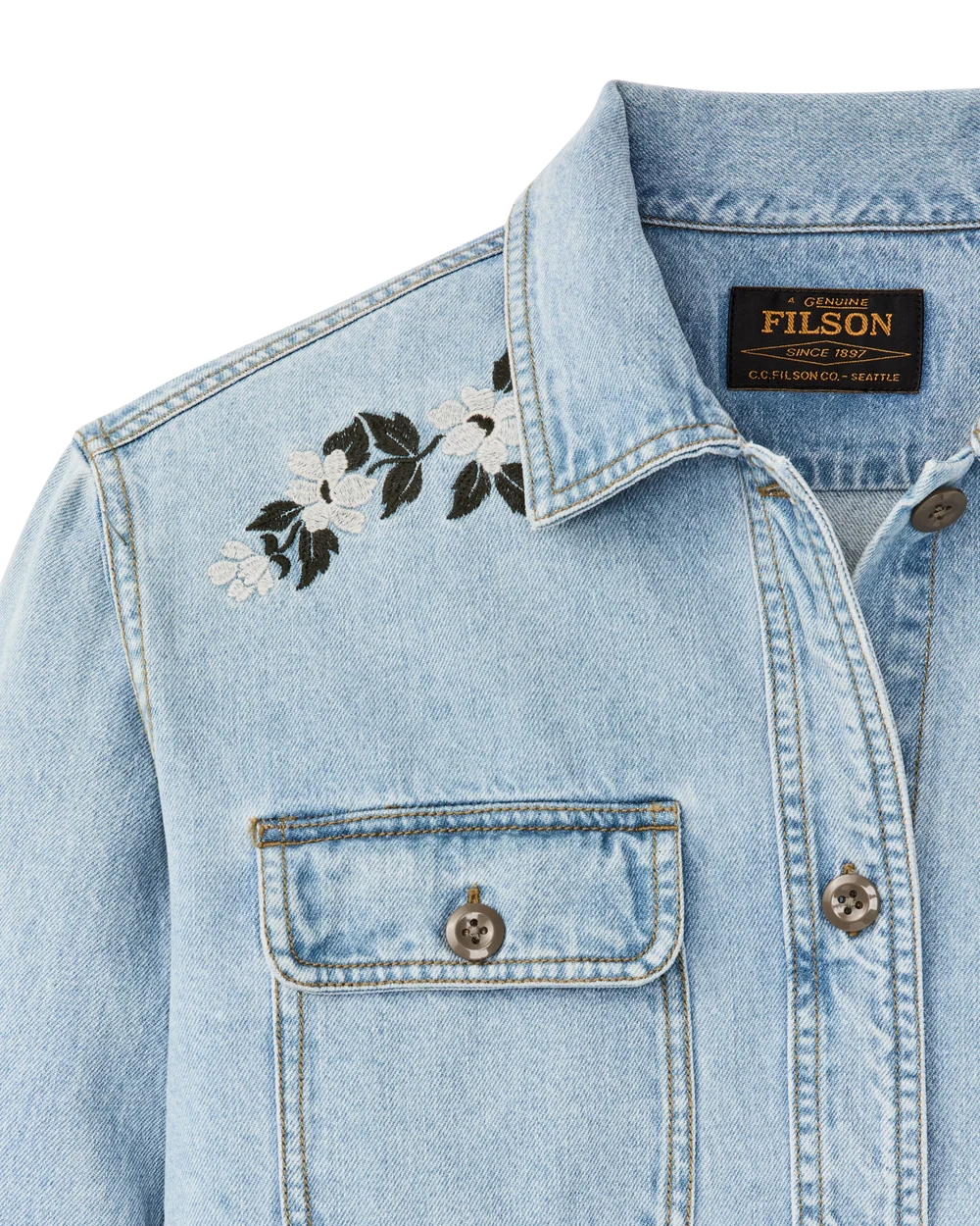 Denim Shirt in Pale Indigo