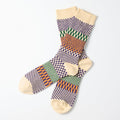 Check & Step Socks in Blueberry