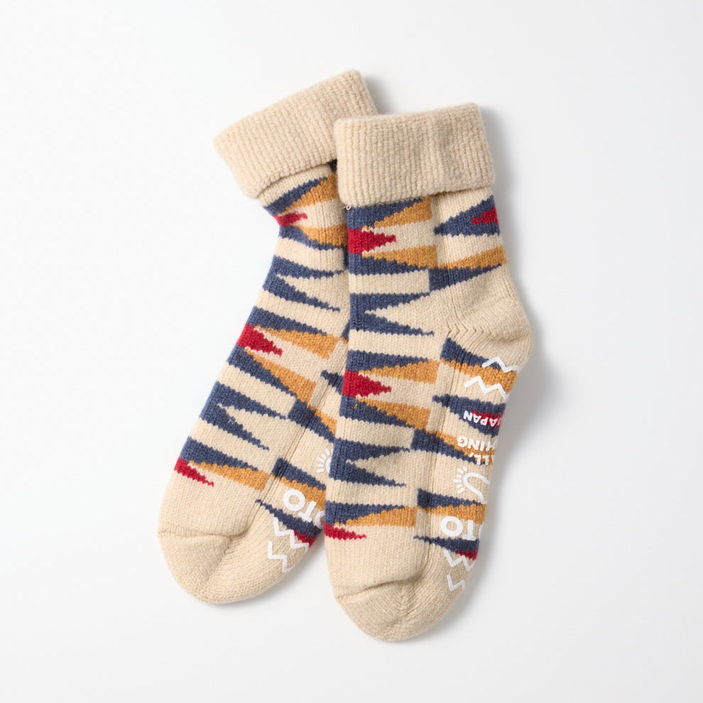 Merino Lambs Wool Room Socks in Ivory Native