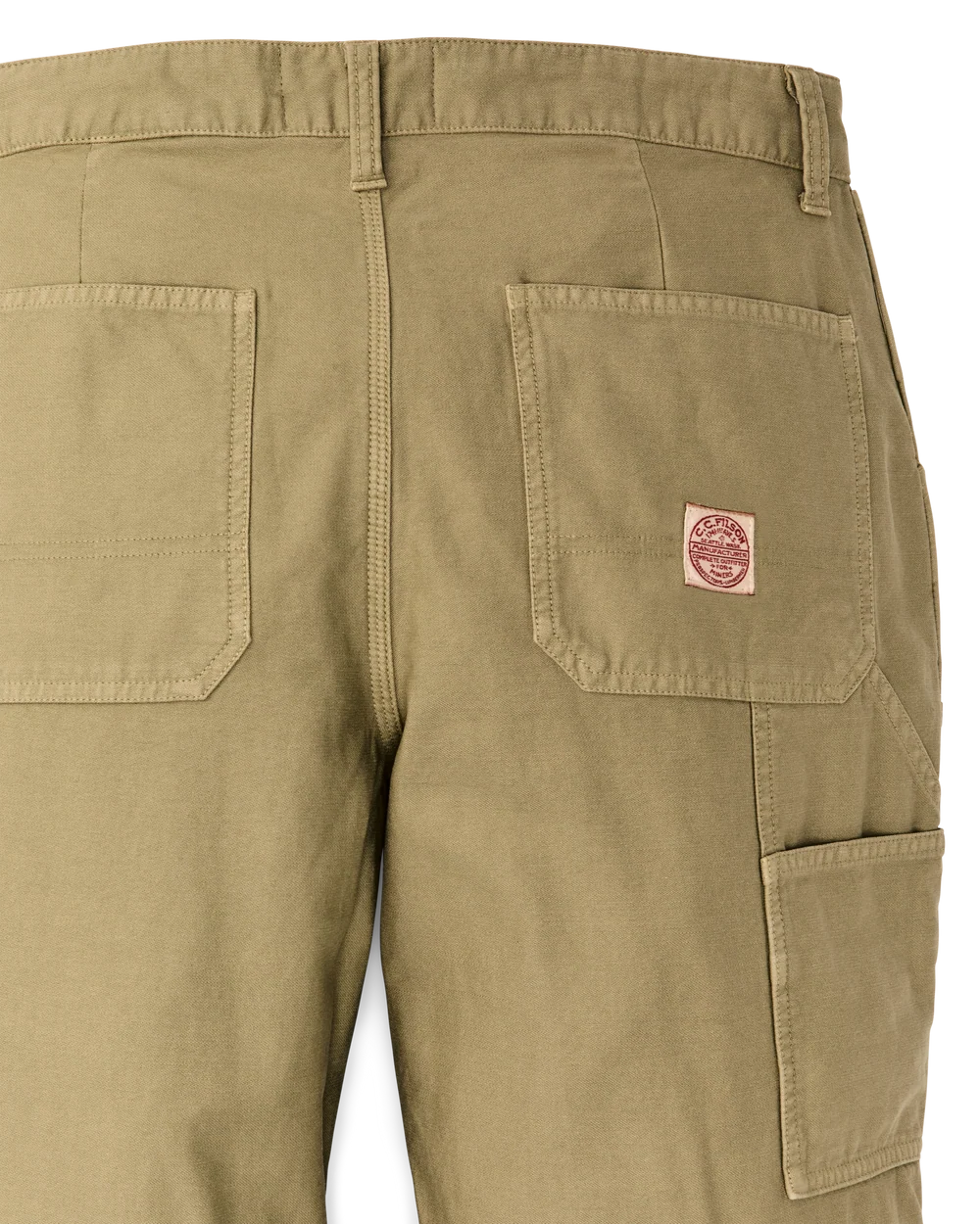 Reverse Sateen Double Front Pants in Antique Khaki