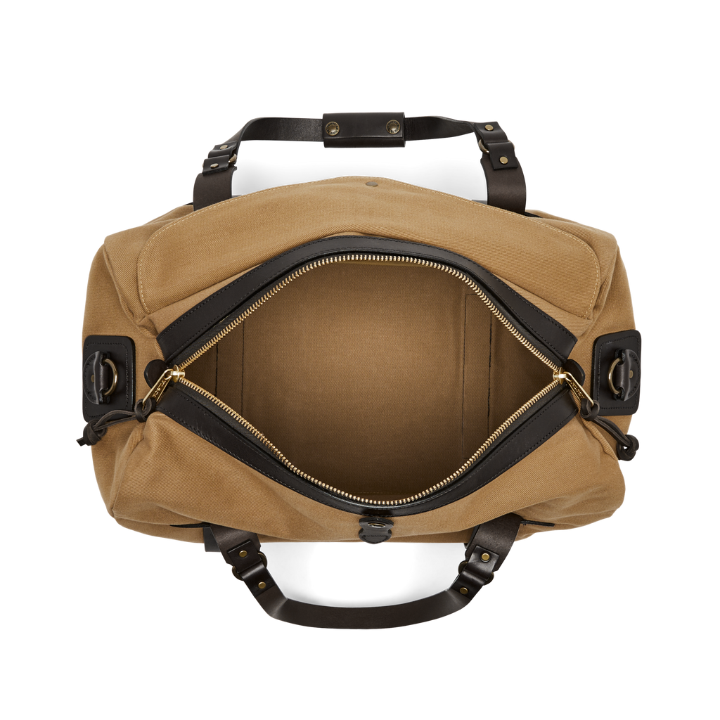 Medium Rugged Twill Duffle Bag in Tan