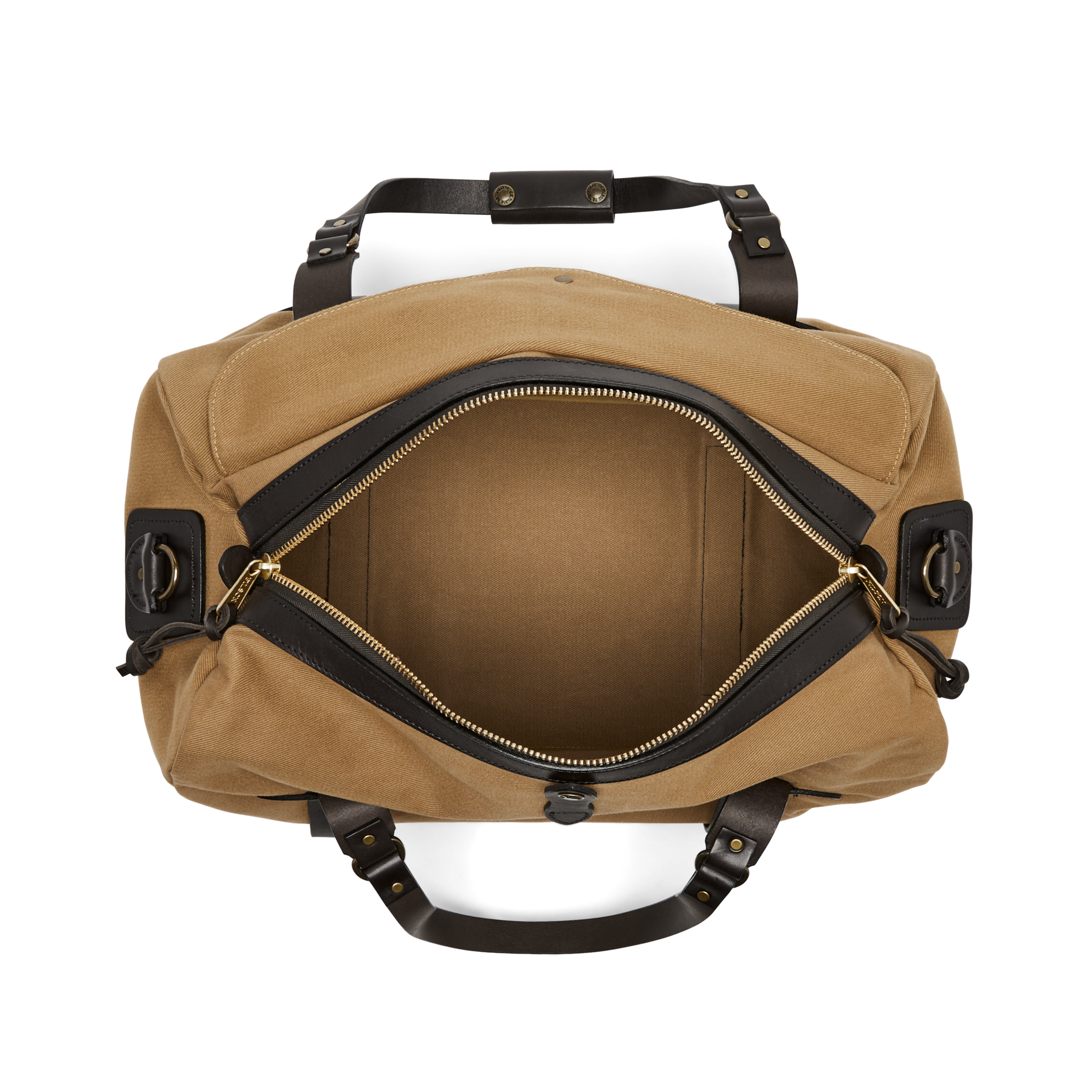 Medium Rugged Twill Duffle Bag in Tan