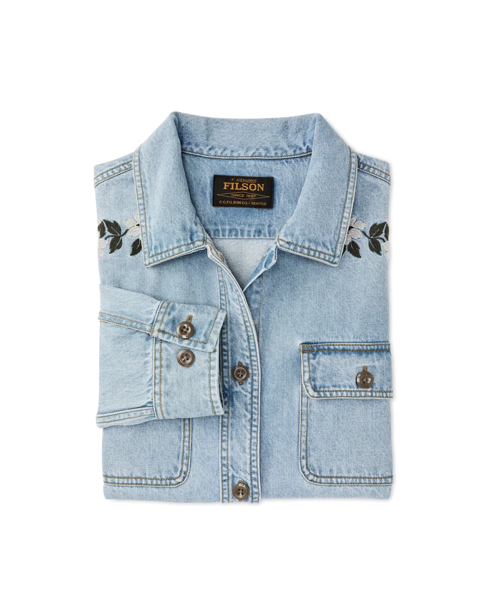 Denim Shirt in Pale Indigo